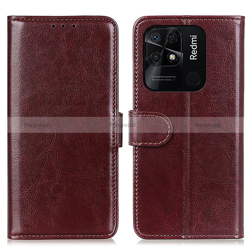 Leather Case Stands Flip Cover Holder M07L for Xiaomi Redmi 10 India