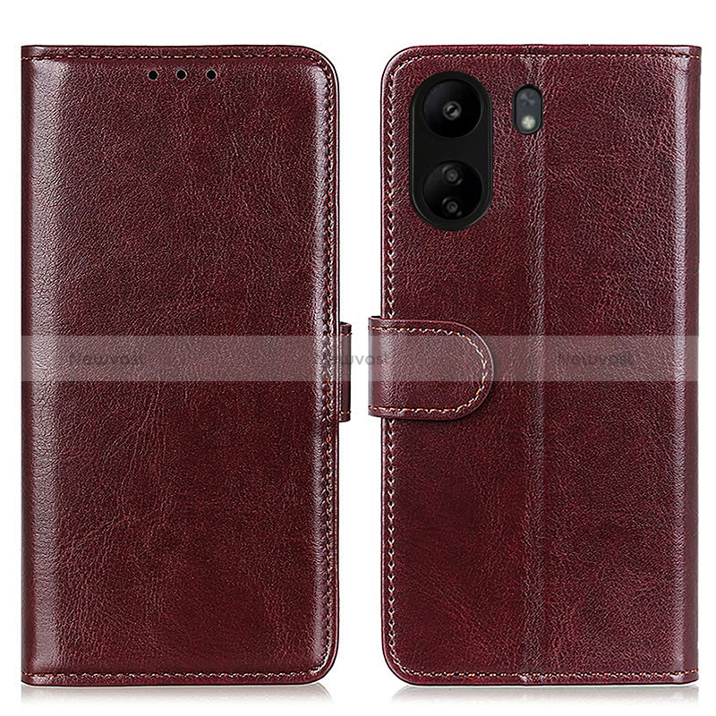 Leather Case Stands Flip Cover Holder M07L for Xiaomi Redmi 13C