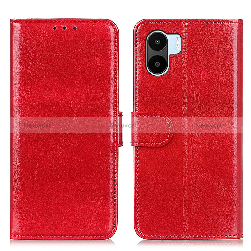 Leather Case Stands Flip Cover Holder M07L for Xiaomi Redmi A1 Red