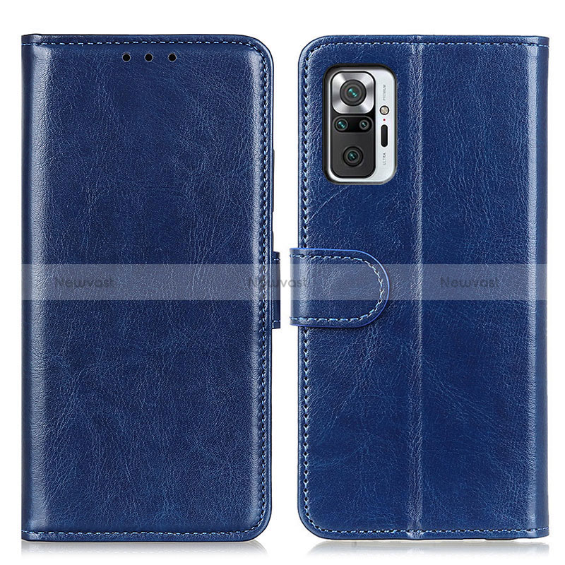 Leather Case Stands Flip Cover Holder M07L for Xiaomi Redmi Note 10 Pro 4G