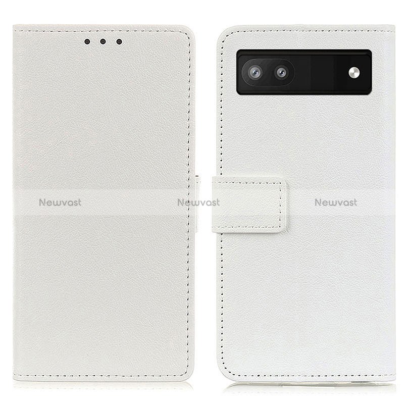 Leather Case Stands Flip Cover Holder M08L for Google Pixel 6a 5G