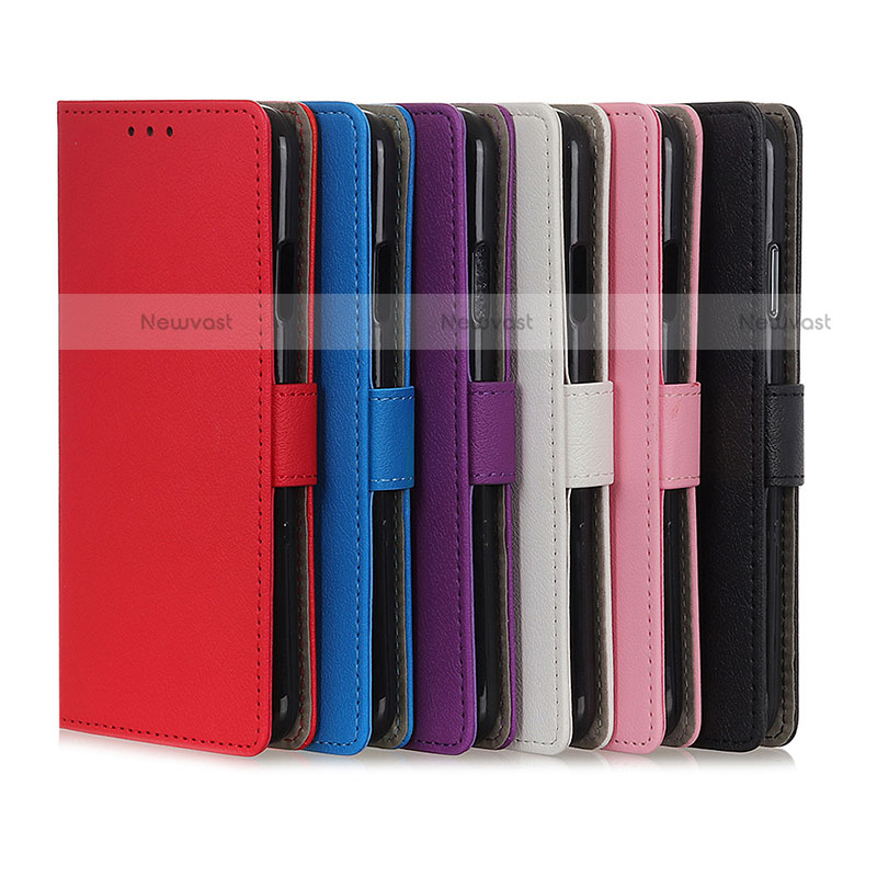 Leather Case Stands Flip Cover Holder M08L for Motorola Moto E32s