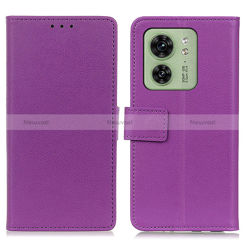 Leather Case Stands Flip Cover Holder M08L for Motorola Moto Edge 40 5G