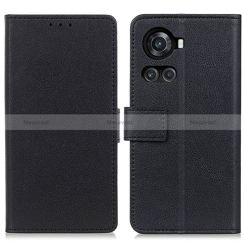 Leather Case Stands Flip Cover Holder M08L for OnePlus 10R 5G Black