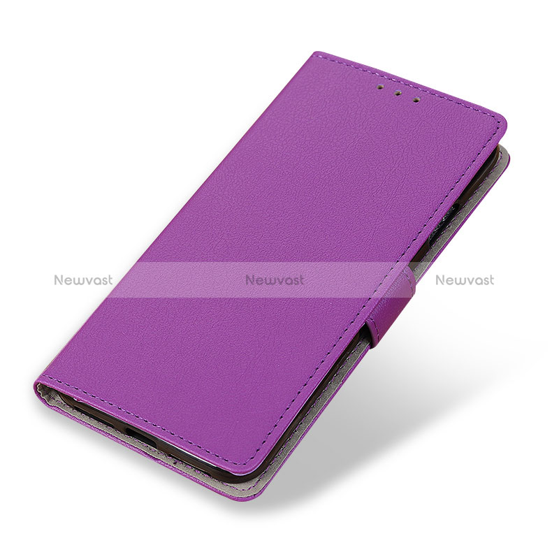 Leather Case Stands Flip Cover Holder M08L for OnePlus 9 Pro 5G Purple