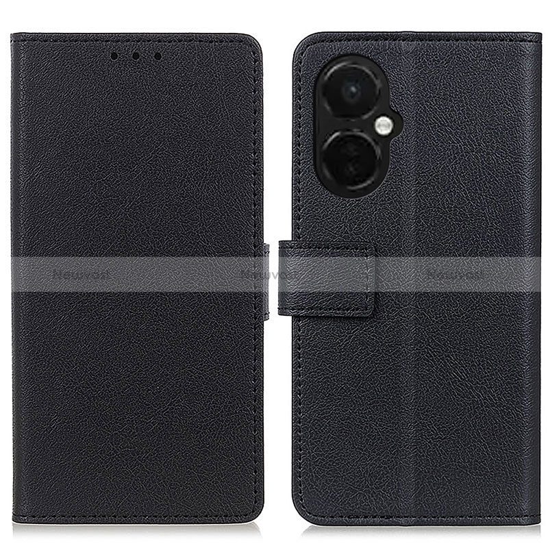 Leather Case Stands Flip Cover Holder M08L for OnePlus Nord CE 3 5G Black