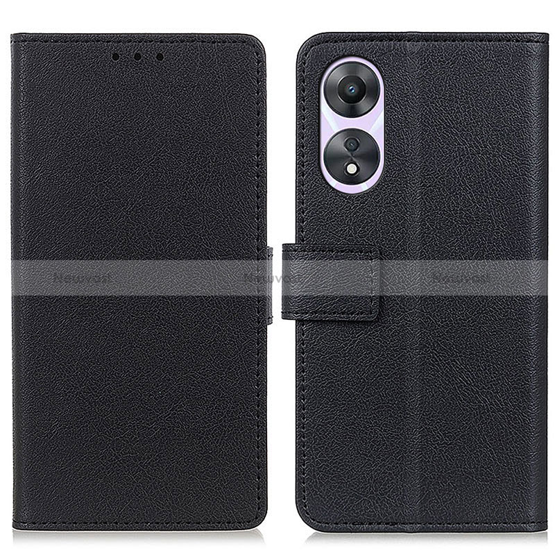 Leather Case Stands Flip Cover Holder M08L for Oppo A18