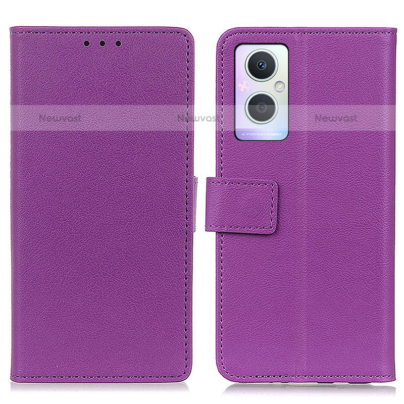 Leather Case Stands Flip Cover Holder M08L for Oppo F21 Pro 5G