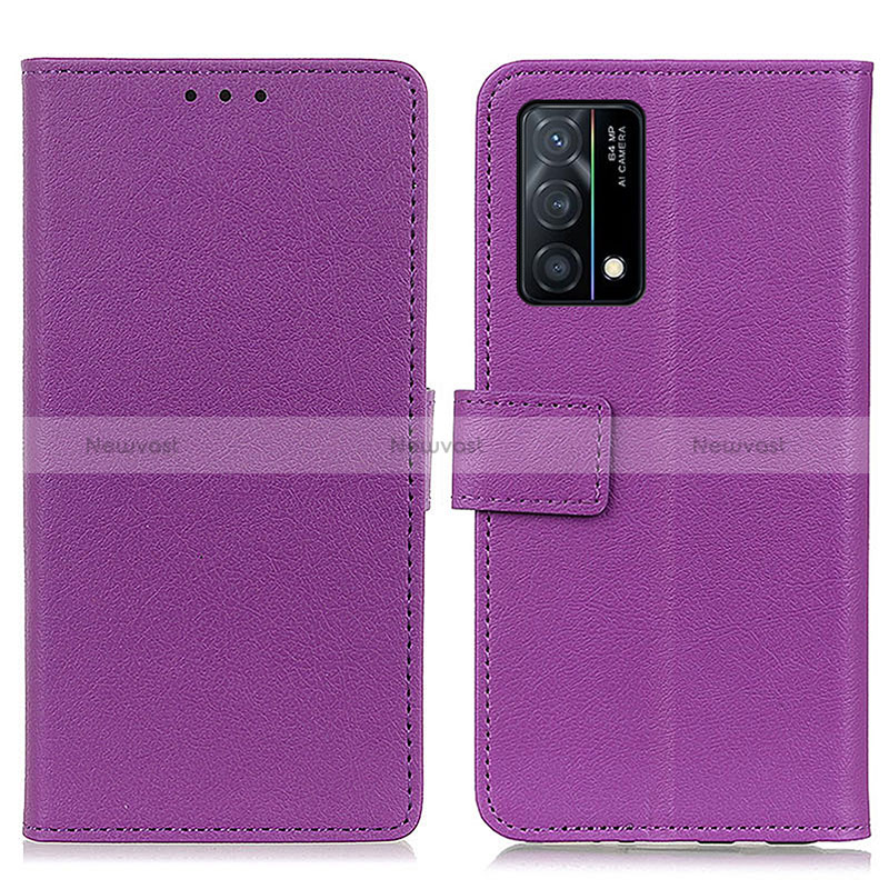 Leather Case Stands Flip Cover Holder M08L for Oppo K9 5G