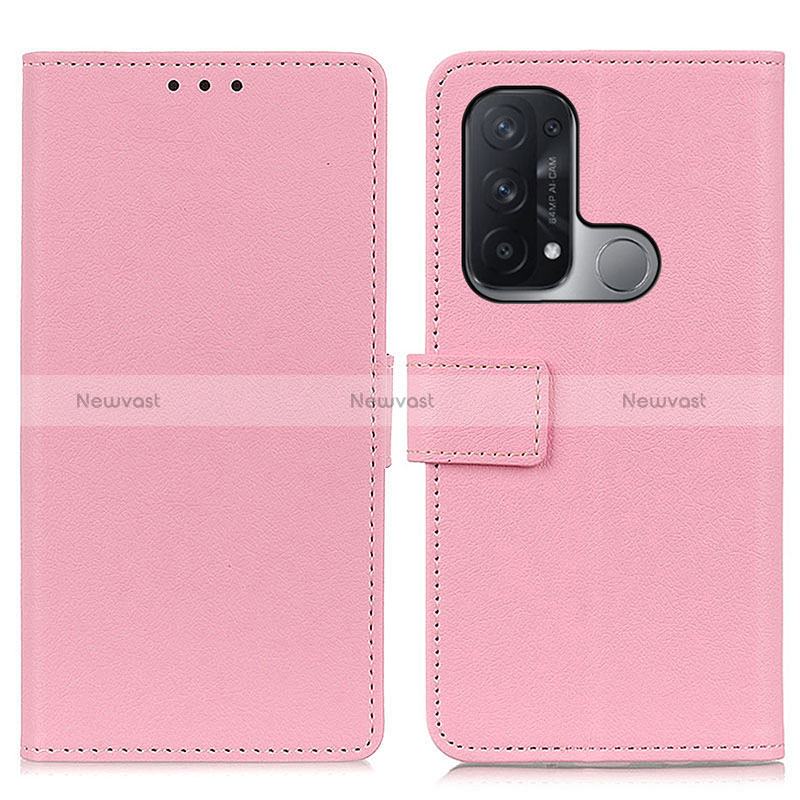 Leather Case Stands Flip Cover Holder M08L for Oppo Reno5 A