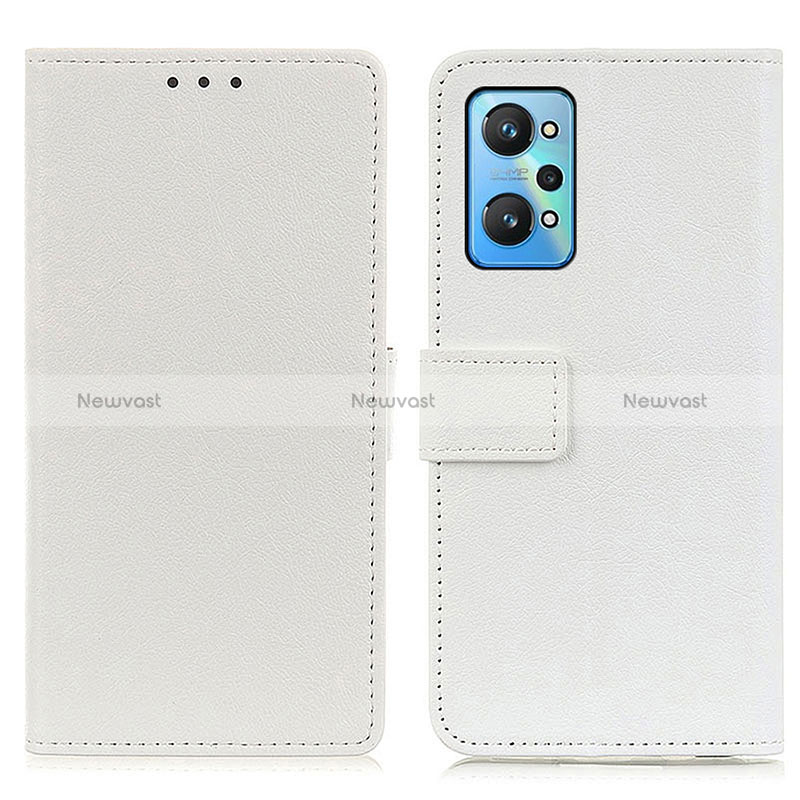 Leather Case Stands Flip Cover Holder M08L for Realme GT Neo2 5G White