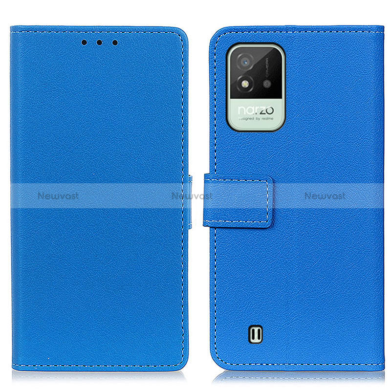 Leather Case Stands Flip Cover Holder M08L for Realme Narzo 50i