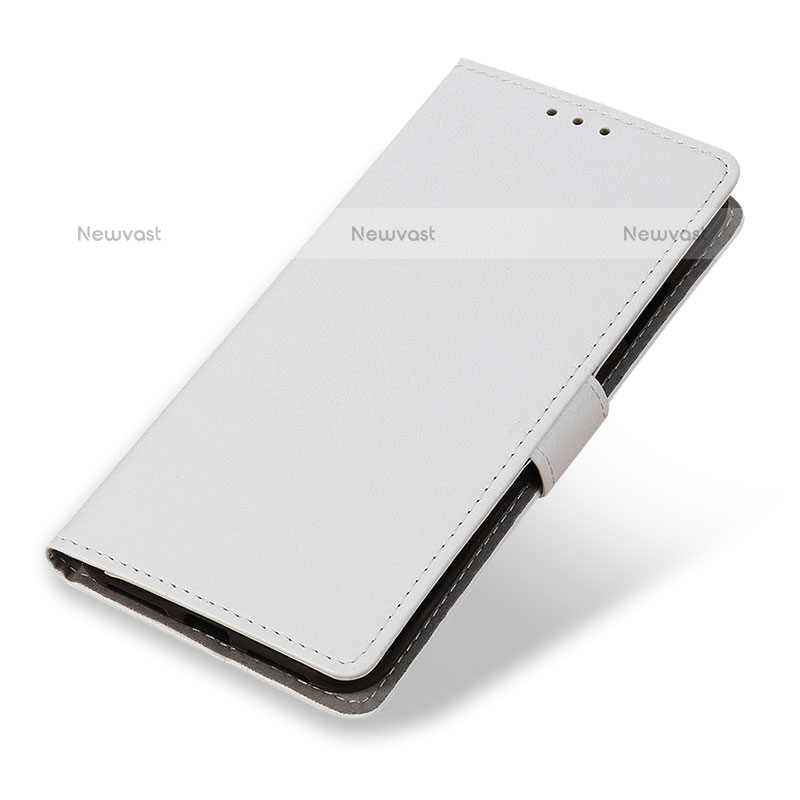 Leather Case Stands Flip Cover Holder M08L for Samsung Galaxy A02s White