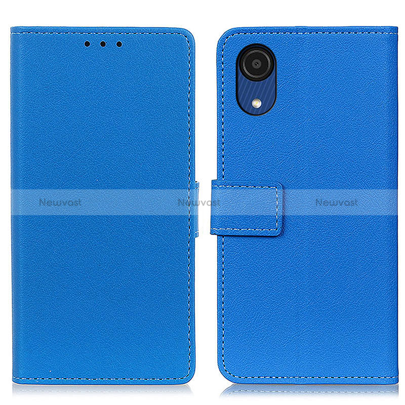 Leather Case Stands Flip Cover Holder M08L for Samsung Galaxy A03 Core