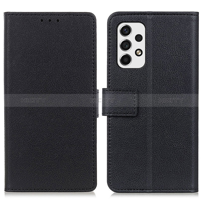 Leather Case Stands Flip Cover Holder M08L for Samsung Galaxy A53 5G Black