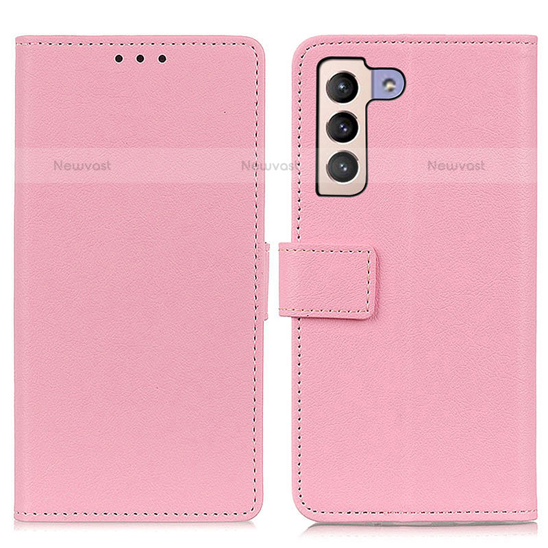 Leather Case Stands Flip Cover Holder M08L for Samsung Galaxy S23 Plus 5G Pink