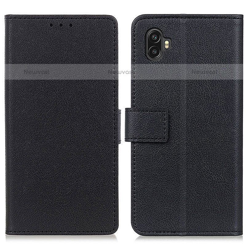 Leather Case Stands Flip Cover Holder M08L for Samsung Galaxy Xcover Pro 2 5G Black