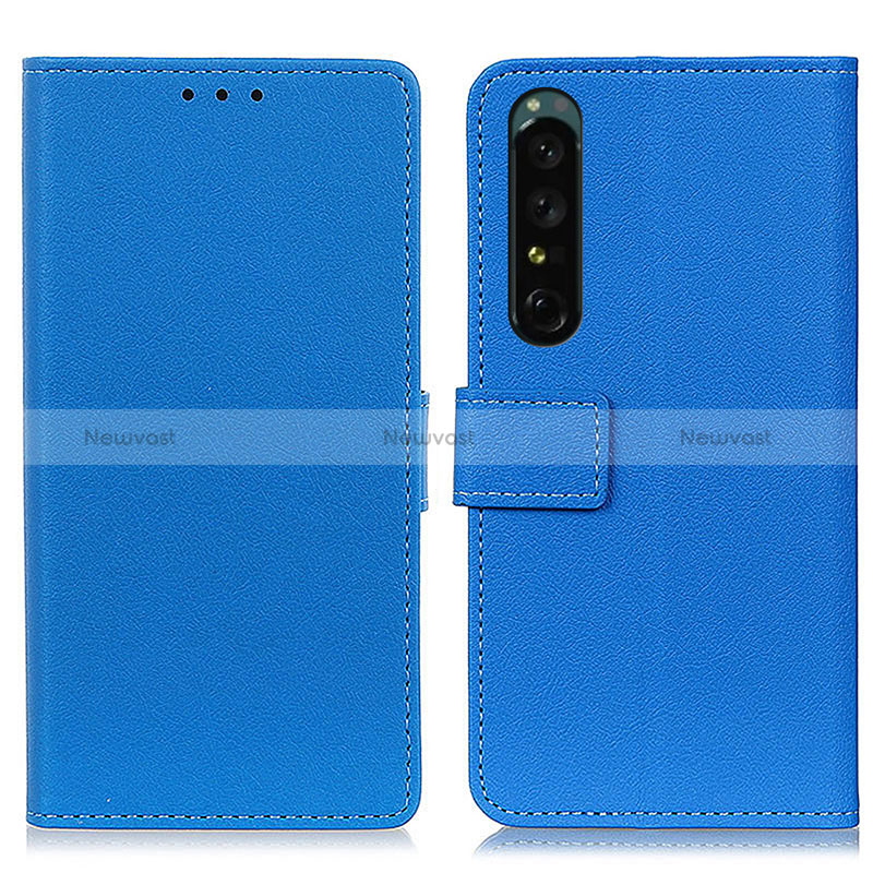 Leather Case Stands Flip Cover Holder M08L for Sony Xperia 1 IV