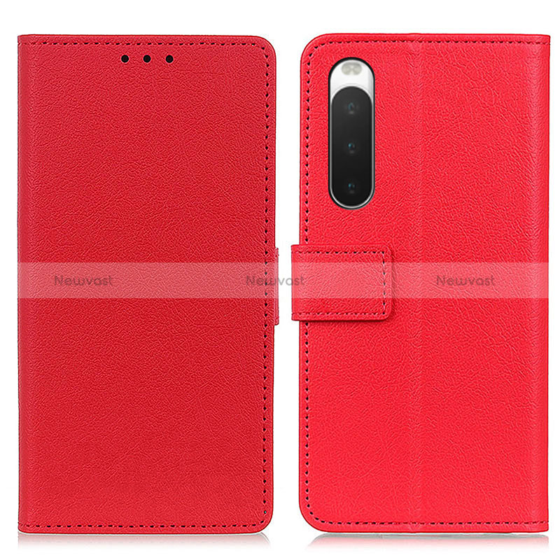 Leather Case Stands Flip Cover Holder M08L for Sony Xperia 10 IV