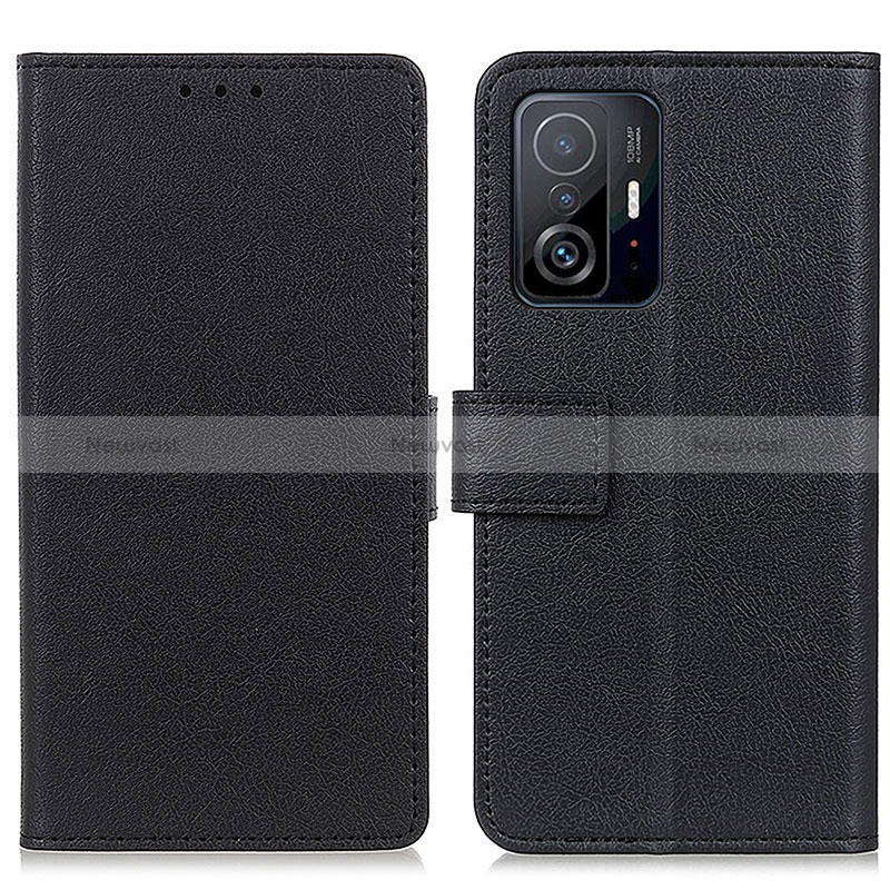 Leather Case Stands Flip Cover Holder M08L for Xiaomi Mi 11T Pro 5G Black