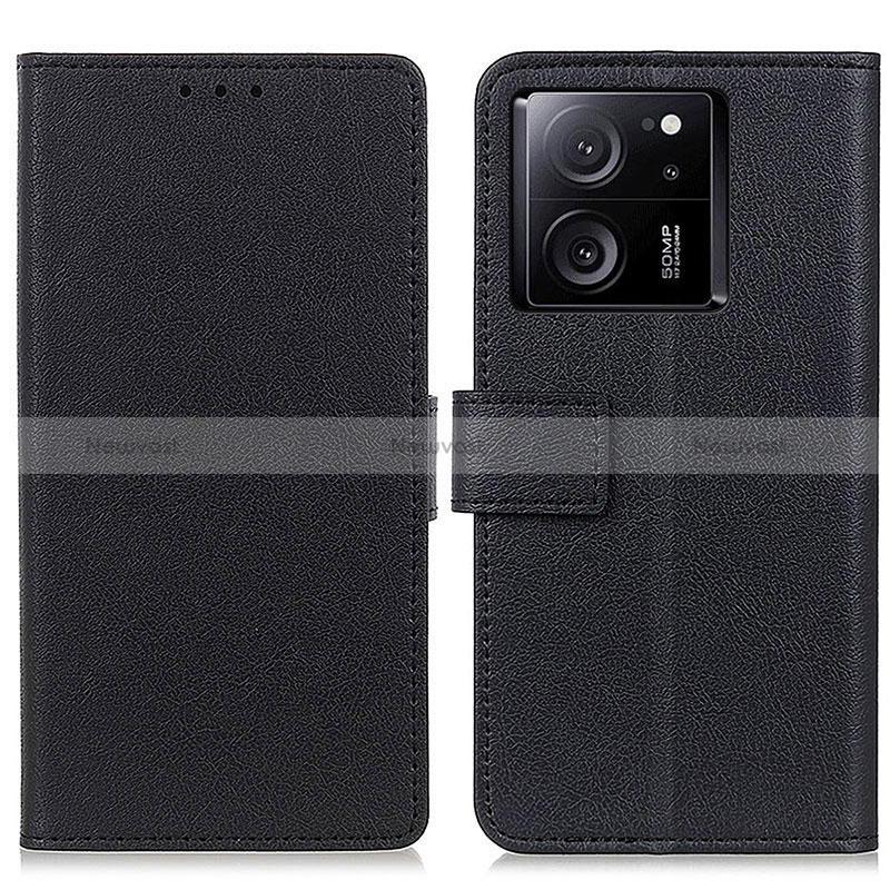 Leather Case Stands Flip Cover Holder M08L for Xiaomi Mi 13T 5G Black