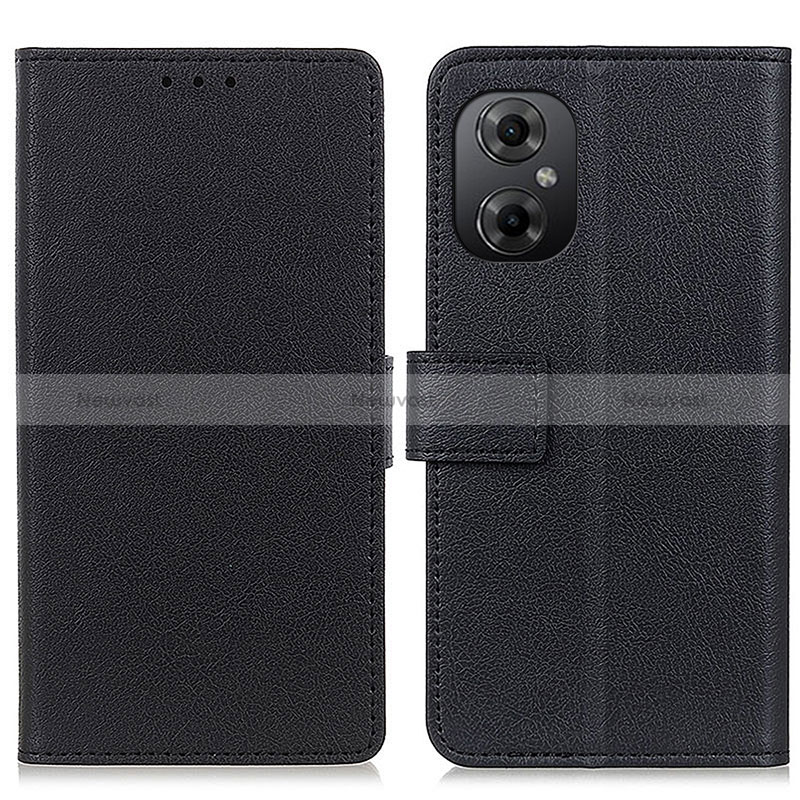Leather Case Stands Flip Cover Holder M08L for Xiaomi Poco M4 5G Black