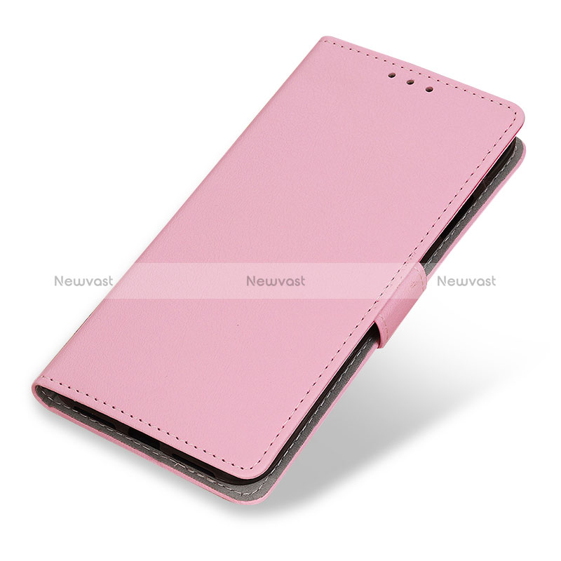 Leather Case Stands Flip Cover Holder M08L for Xiaomi Poco M5S Pink