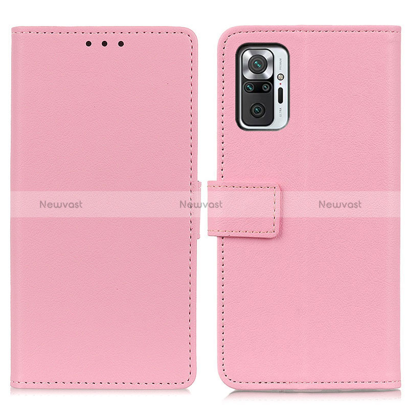 Leather Case Stands Flip Cover Holder M08L for Xiaomi Redmi Note 10 Pro 4G