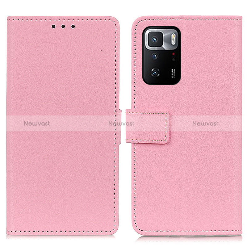 Leather Case Stands Flip Cover Holder M08L for Xiaomi Redmi Note 10 Pro 5G