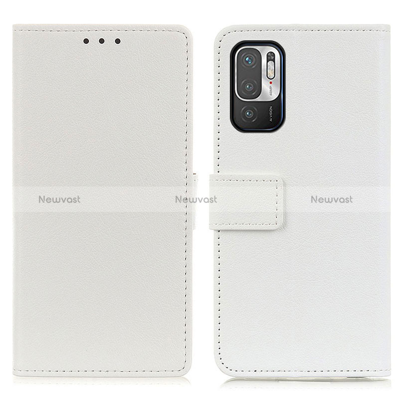 Leather Case Stands Flip Cover Holder M08L for Xiaomi Redmi Note 11 SE 5G White