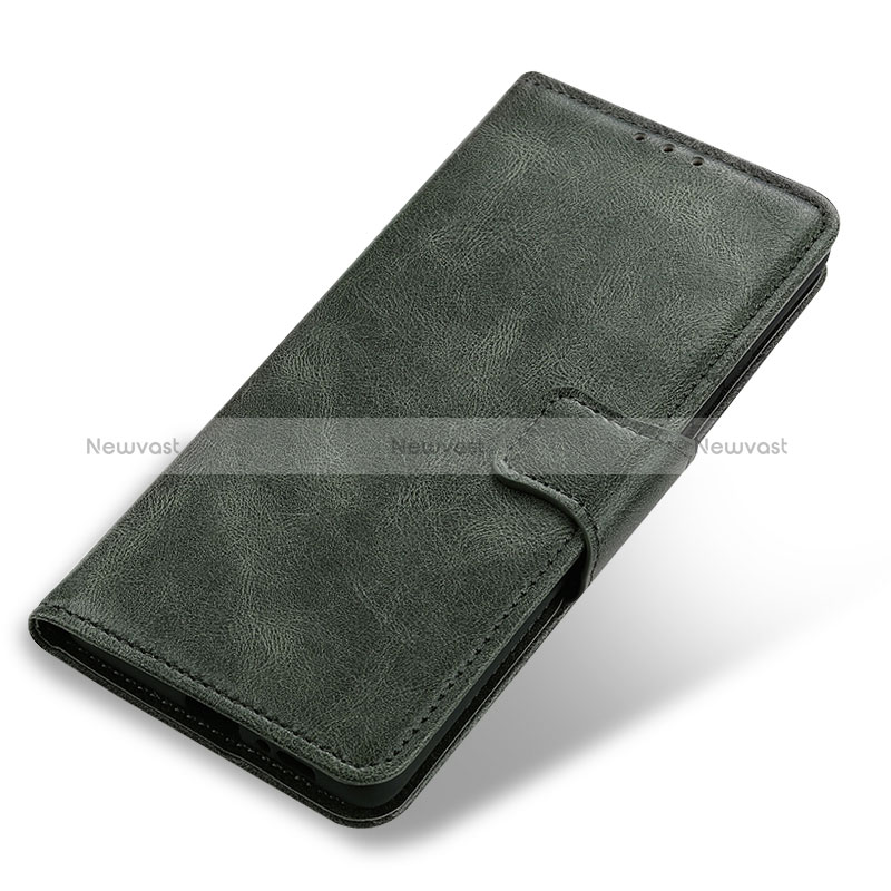 Leather Case Stands Flip Cover Holder M09L for Huawei Honor 10X Lite Green