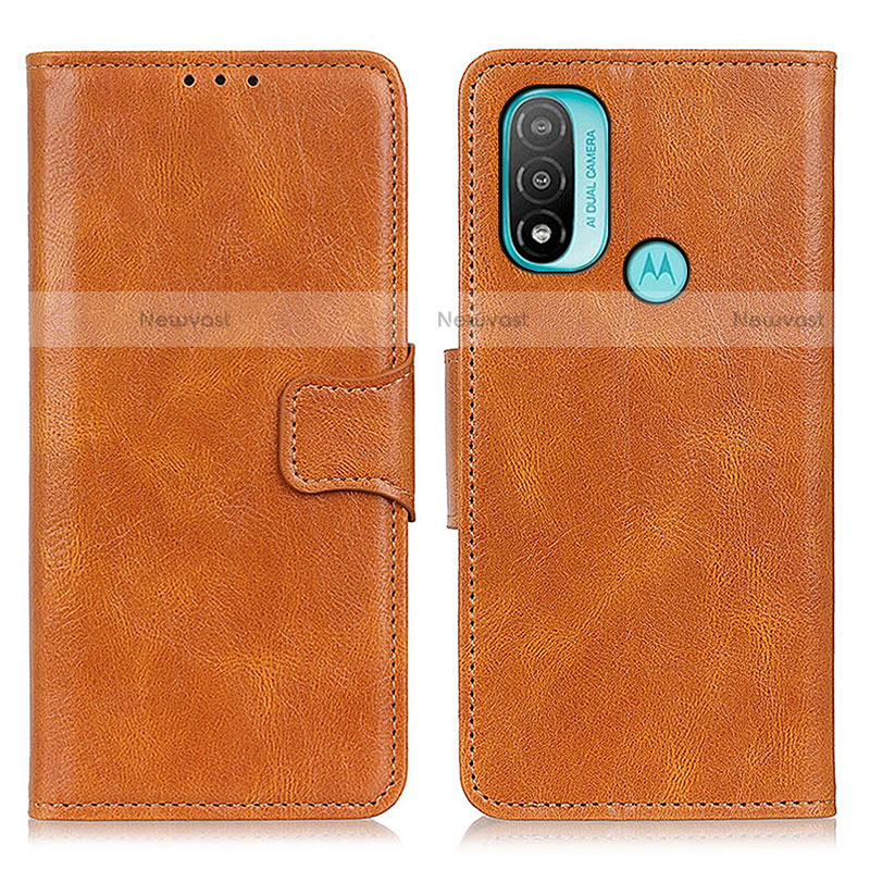 Leather Case Stands Flip Cover Holder M09L for Motorola Moto E20