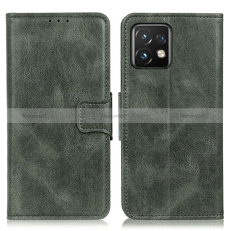 Leather Case Stands Flip Cover Holder M09L for Motorola Moto Edge Plus (2023) 5G Green