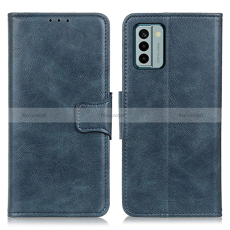 Leather Case Stands Flip Cover Holder M09L for Nokia G22 Blue