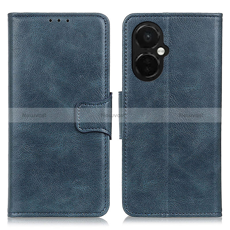 Leather Case Stands Flip Cover Holder M09L for OnePlus Nord N30 5G Blue