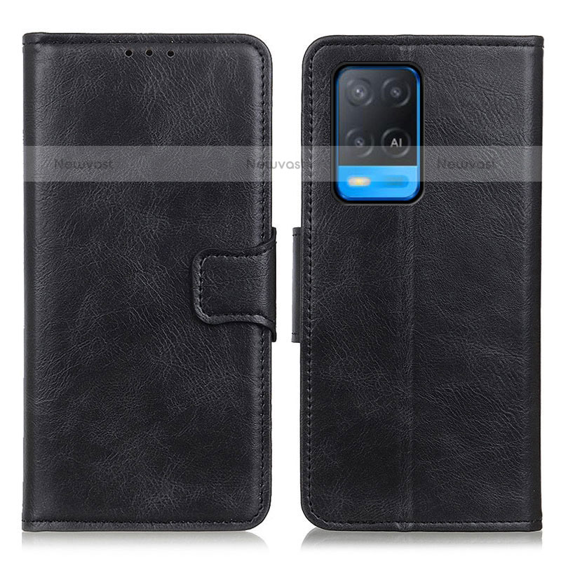 Leather Case Stands Flip Cover Holder M09L for Oppo A54 4G