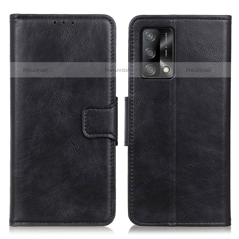 Leather Case Stands Flip Cover Holder M09L for Oppo A74 4G