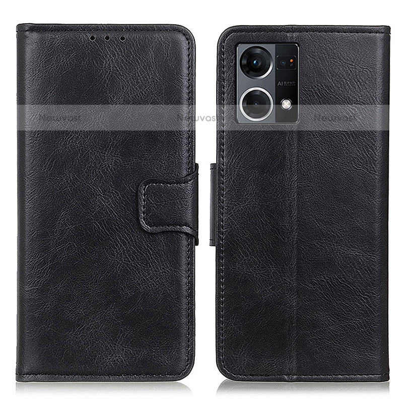 Leather Case Stands Flip Cover Holder M09L for Oppo F21 Pro 4G