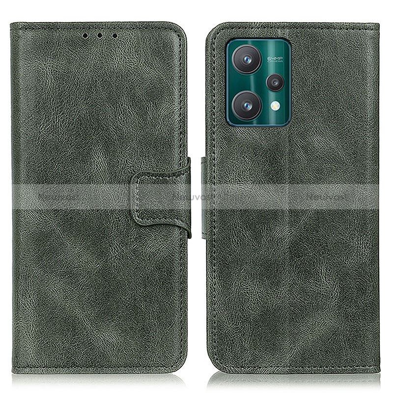 Leather Case Stands Flip Cover Holder M09L for Realme 9 4G Green