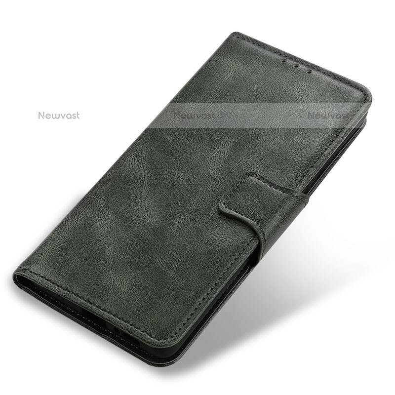 Leather Case Stands Flip Cover Holder M09L for Samsung Galaxy M32 5G Green