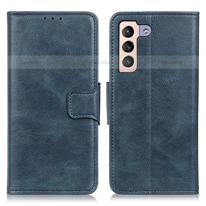 Leather Case Stands Flip Cover Holder M09L for Samsung Galaxy S23 5G Blue