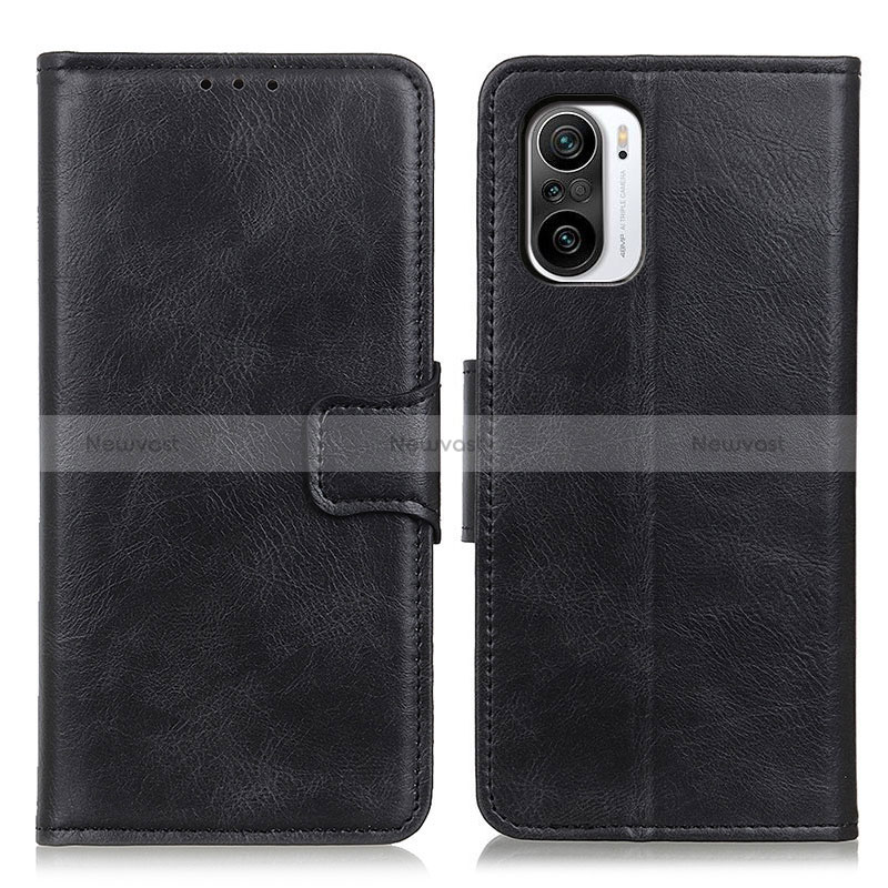 Leather Case Stands Flip Cover Holder M09L for Xiaomi Mi 11i 5G Black