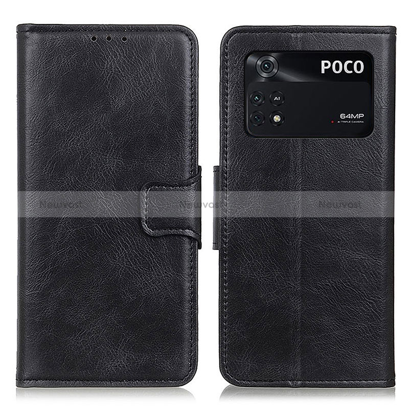 Leather Case Stands Flip Cover Holder M09L for Xiaomi Poco M4 Pro 4G