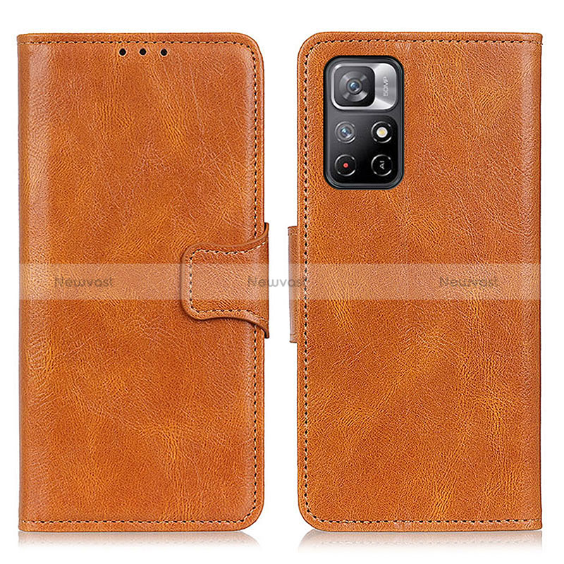 Leather Case Stands Flip Cover Holder M09L for Xiaomi Redmi Note 11 5G