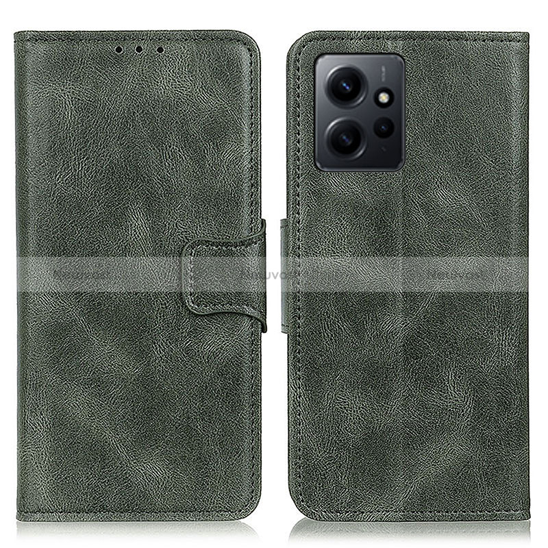 Leather Case Stands Flip Cover Holder M09L for Xiaomi Redmi Note 12 4G Green