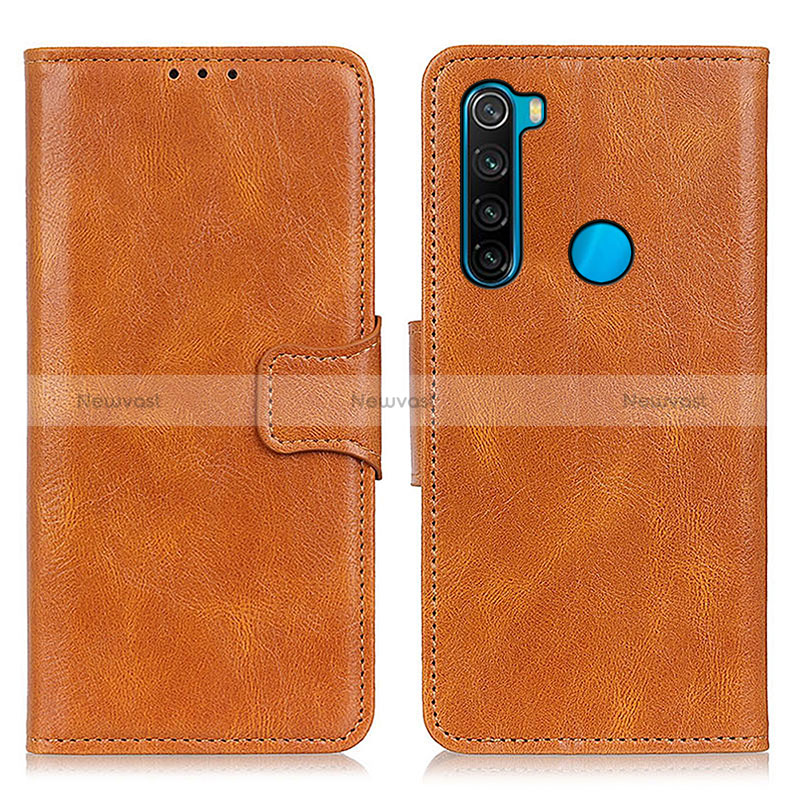 Leather Case Stands Flip Cover Holder M09L for Xiaomi Redmi Note 8 (2021)