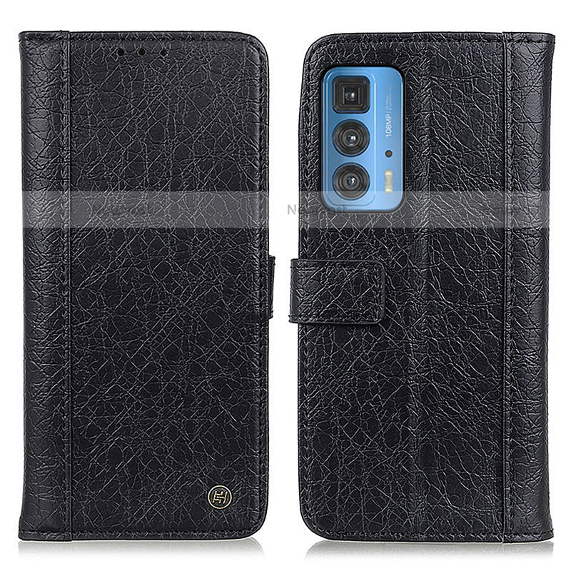 Leather Case Stands Flip Cover Holder M10L for Motorola Moto Edge 20 Pro 5G Black