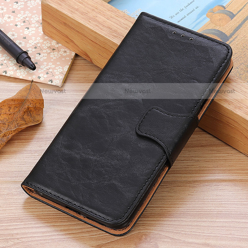 Leather Case Stands Flip Cover Holder M10L for Motorola Moto Edge 30 Pro 5G Black