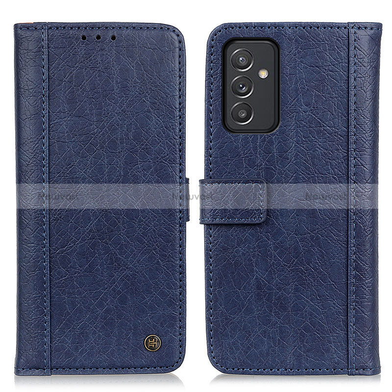 Leather Case Stands Flip Cover Holder M10L for Samsung Galaxy A55 5G Blue