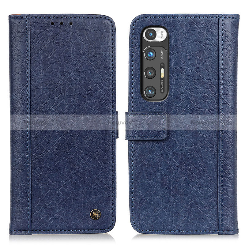 Leather Case Stands Flip Cover Holder M10L for Xiaomi Mi 10S 5G Blue